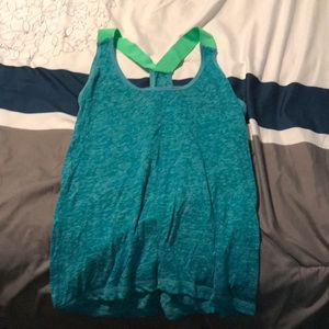 Teal workout top